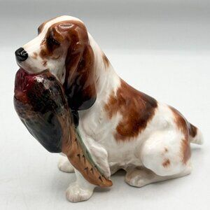 Vintage Royal Doulton bone China England COCKER SPANIEL WITH PHEASANT Figurine